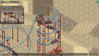 3096 Arid Heights Part 1  RollerCoaster Tycoon Classic [upl. by Jeunesse]