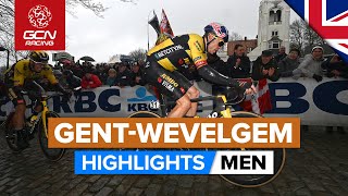 Dominant Team Performance On The Cobbles  GentWevelgem 2023 Highlights  Men [upl. by Aznerol447]