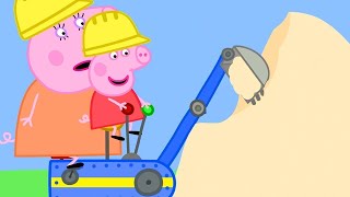 Peppa Pig at the Digger World  Family Kids Cartoon [upl. by Owens]