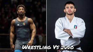 Elite JUDO VS WRESTLING  Frank Chamizo vs Manuel Lombardo SPARRING [upl. by Olivette121]