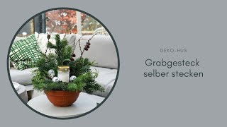 Grabgesteck selber machen als Grabgestaltung [upl. by Borrell]