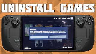 Uninstall Games on Steam DeckDelete games from Steam Deck [upl. by Hodosh360]