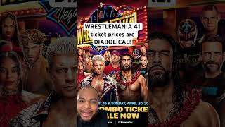 WrestleMania 41 DIABOLICAL ticket prices wwe ticketmaster wrestlemania [upl. by Enortna]