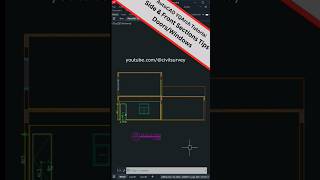 Easy DoorWindow Sectioning with YQArch Plugin autocad architecture [upl. by Anitan]