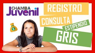 Cómo REGISTRARSE en CHAMBA JUVENIL ✅ Solución al Estipendio en Gris [upl. by Margetts]