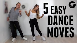 5 Easy Dance Moves for Weddings amp Parties  Solo Edition [upl. by Eibbil]