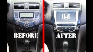 The best car Stereo Radio Replacement upgrade for 20032007 Honda Accord 7 Seicane Radio Review [upl. by Castillo]