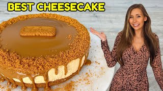 The Best NoBake Lotus Biscoff Cheesecake Recipe Tutorial [upl. by Edmondo]