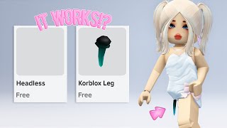 THESE ROBLOX GAMES GIVES YOU FREE HEADLESS AND KORBLOX😱🩷 2024 [upl. by Assirual]