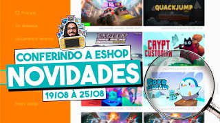 NOVIDADES DA ESHOP nessa semana no NINTENDO SWITCH Conferindo tudo na 3° semana de Agosto de 2024 [upl. by Gabrielson613]