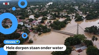 Overstromingen in Brazilië Door de regen stroomt alles weg [upl. by Thaxter561]