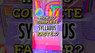 Fastest Way to Complete Syllabus Near Exams🔥study examtips exams trending shorts shortsvideo [upl. by Philippa]