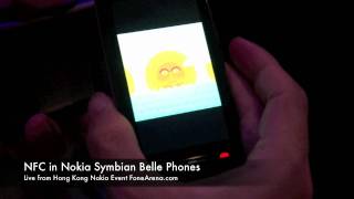 NFC Photo Sharing in Nokia Symbian Belle Phones [upl. by Nongim723]