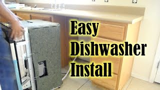 Dishwasher How To Install A Dishwasher in less than 1 hour How To Replace A Dishwasher [upl. by Genia733]