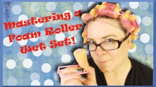 How to Master a Foam Roller Wet Set  Vintage Hairstyling Basics [upl. by Uliram]