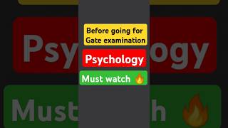 GATE Psychology XHC5 [upl. by Ynoep]