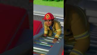 Firefighter Cat Rescue😻😻😻 CoComelon Cody JJ Nina Firefighters Cat Animals Rescue Song [upl. by Kinna694]