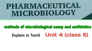 microbiological assay and antibiotics in tamil  cup plate method  learn with jeevith [upl. by Valerlan]