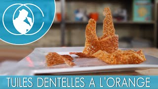 Recette  Tuiles dentelles à lorange [upl. by Odnomar]