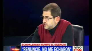 C5N  POLITICA  SCHOKLENDER ROMPE EL SILENCIO  2 [upl. by Esined958]