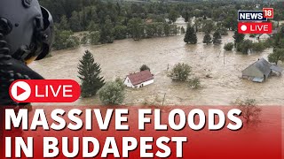 Budapest Flood 2024 LIVE  Swollen River Near Hungarys Parliament Building in Budapest  N18G [upl. by Tehr]