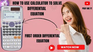 🔴 11  DIFFERENTIAL EQUATION  How to Solve Riccati and Bernouli with fx199ES [upl. by Eiznikam478]