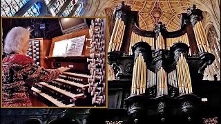 Introduction Theme amp Variations on HYFRYDOL  Diane Bish at Kings College Chapel Cambridge [upl. by Ahtnamas]