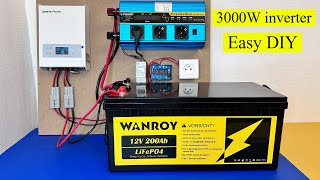 how to install a home solar energy storage system Complete installation wanroy [upl. by Anema]