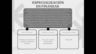 Especialización en finanzas [upl. by Ieso]