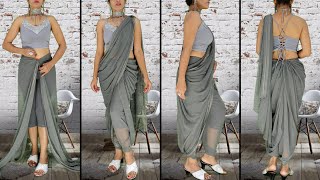 How to Wear Saree in Dhoti Style  Dhoti Style Saree Draping Tutorial [upl. by Isadora]