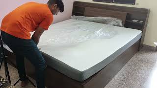 wakefit Orthopaedic Memory Foam Mattress Unboxing and Tested review [upl. by Cristoforo]