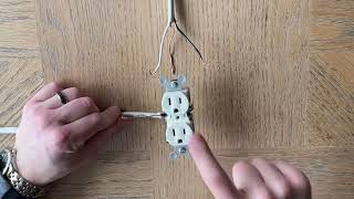 How To Wire A Light Switch Outlet Half Hot Receptacle Controlled By Switch [upl. by Nofpets267]