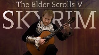 The Elder Scrolls V Skyrim  The Bannered Mare Acoustic Classical Guitar Cover by Jonas Lefvert [upl. by Saphra]