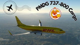 DHL Cargo PMDG 737800 from Cagliari LIEE to Rimini LIPR [upl. by Notsgnal]