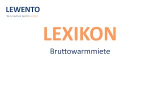 Lexikon Bruttowarmmiete [upl. by Ainotna]