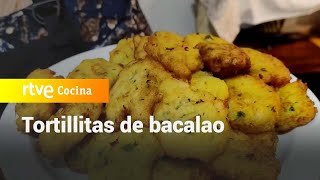 Receta de Tortillitas de bacalao  La Cocina de Adora  RTVE Cocina [upl. by Llecrup601]