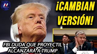 ¡Cambian versión FBI duda que Trump haya sido alcanzado por proyectil Sale nuevo video revelador [upl. by Aowda]