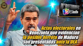 Actas electorales en Venezuela que evidencian derrota de Maduro son presentadas ante la OEA [upl. by Ahseer]