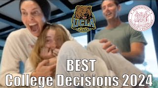 Best College Acceptance Reactions  Class of 2024 Compilation UCLA Stanford MIT etc [upl. by Happ619]