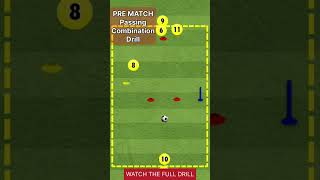 ULTIMATE Passing Combination Football Drill  PRE MATCH Soccer Drill soccer footballtraining [upl. by Odama600]