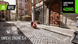 A Photorealistic Tour of Rome Italy  UNREAL ENGINE 54 Tech Demo  RTX 4090 4K [upl. by Marlea]