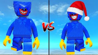 LEGO HUGGY WUGGY VS SANTA HUGGY WUGGY POPPY PLAYTIME WHO IS BEST [upl. by Hester]