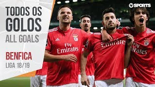 Benfica Os 103 Golos Liga 1819 [upl. by Wilen]