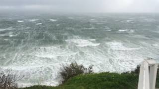 Storms big seas Frankston Australia Port Phillip Bay [upl. by Alarick]