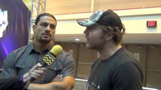 WWE Dean Ambrose amp Roman Reigns AfterBuzz TV Interview Wrestlemania Axxess April 6th 2014 [upl. by Magnusson202]