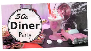 50s Diner Party DIYs Inspiration  Konfetti Partys [upl. by Eyllom]