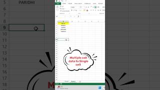 Copy Multiple Cell Data and Paste into a Single Sheet in Excel excel [upl. by Etnovaj]