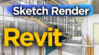 Revit tutorial Day 118 Sketch render in Revit [upl. by Sisely910]