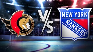 NY Rangers VS Ottawa Senators LIVE STREAM Reactions [upl. by Laon152]