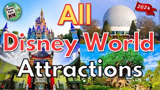 Walt Disney World ATTRACTION GUIDE  2024  All Rides amp Shows in All 4 Parks  Orlando Florida [upl. by Alina]